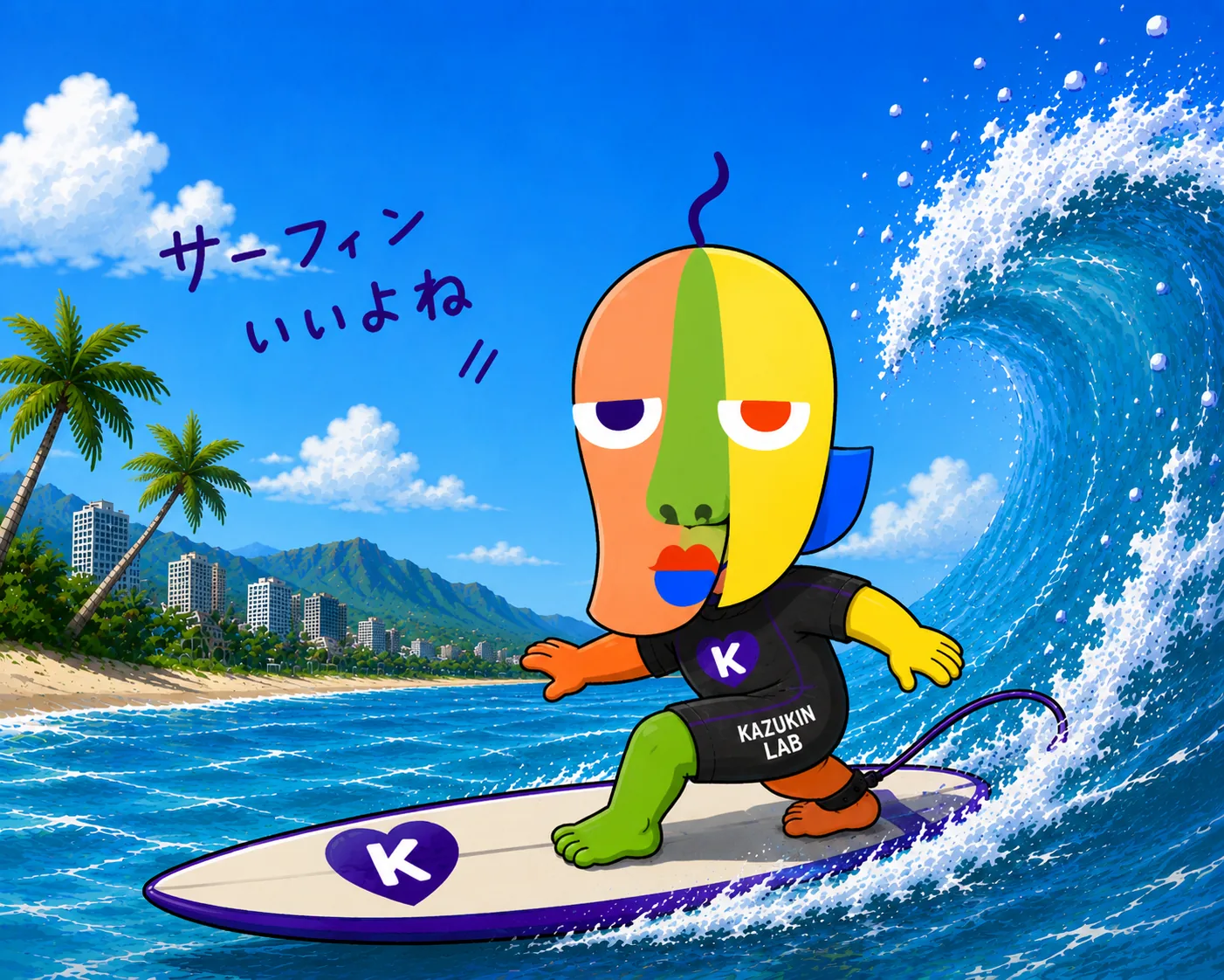 An image of surfing