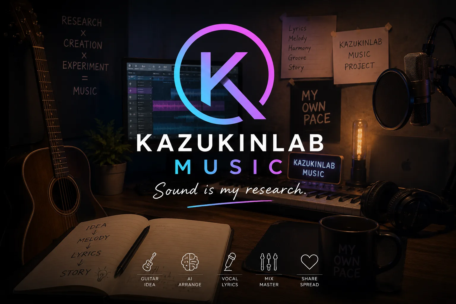 MUSICカテゴリのKAZUKINLAB MUSIC