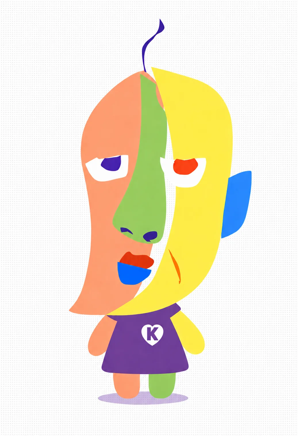 KAZUKINがお問い合わせを待ってるイラスト